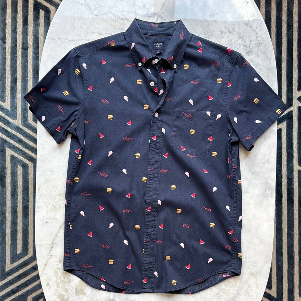 J. Crew Blue Casual Button Down Shirt